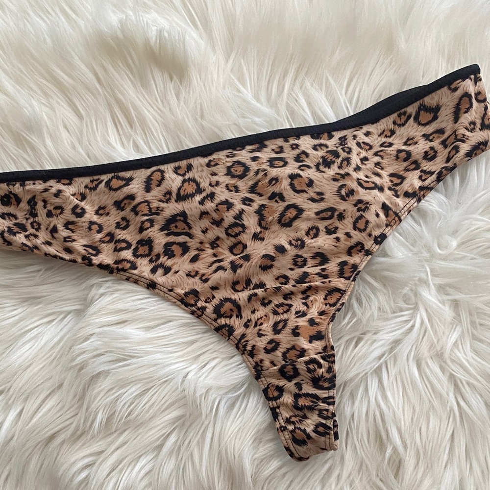 Y2K Bodyform second skin Leopard Print thong